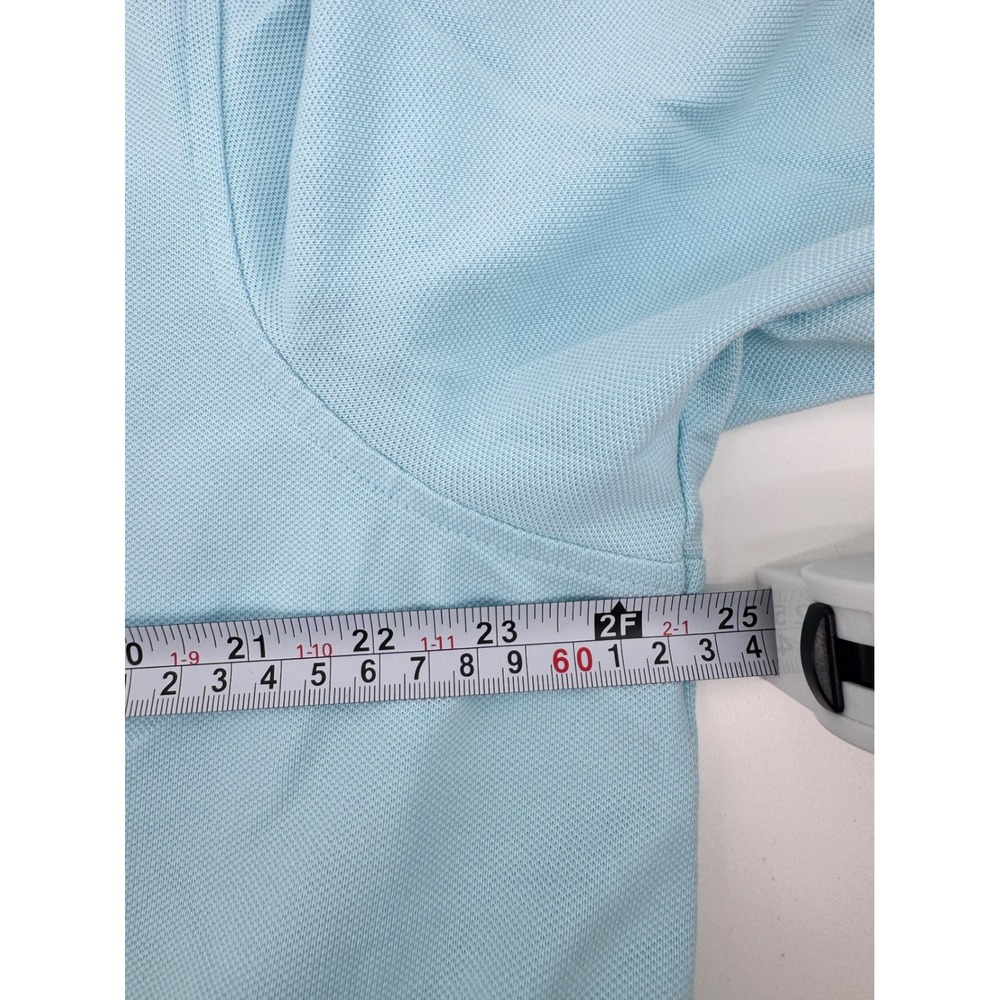 Lands End Polo Shirt Mens XL Tall Light Blue Traditional Fit Pique - Picture 6 of 7